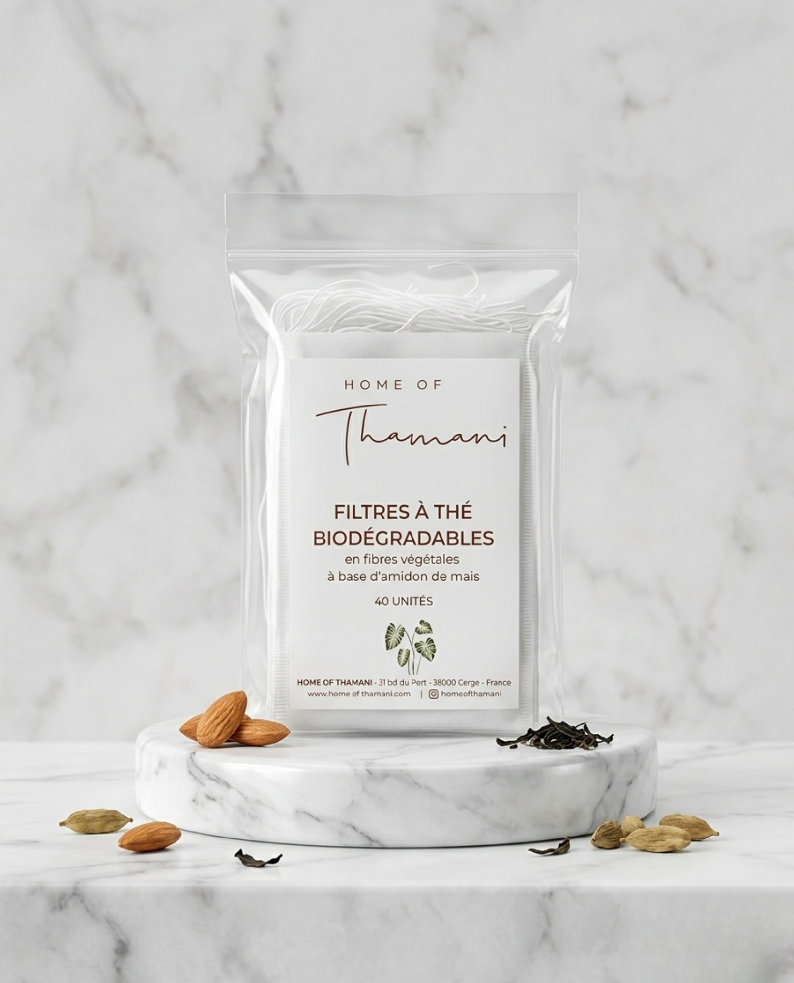 40 Biodegradable Tea Bags | Eco-Friendly & Convenient – Home of Thaman ...